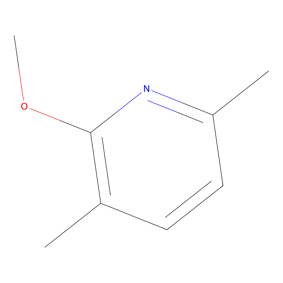 2-Methoxy-3,6-dimethylpyridine molecular structure, CAS 1121585-23-6