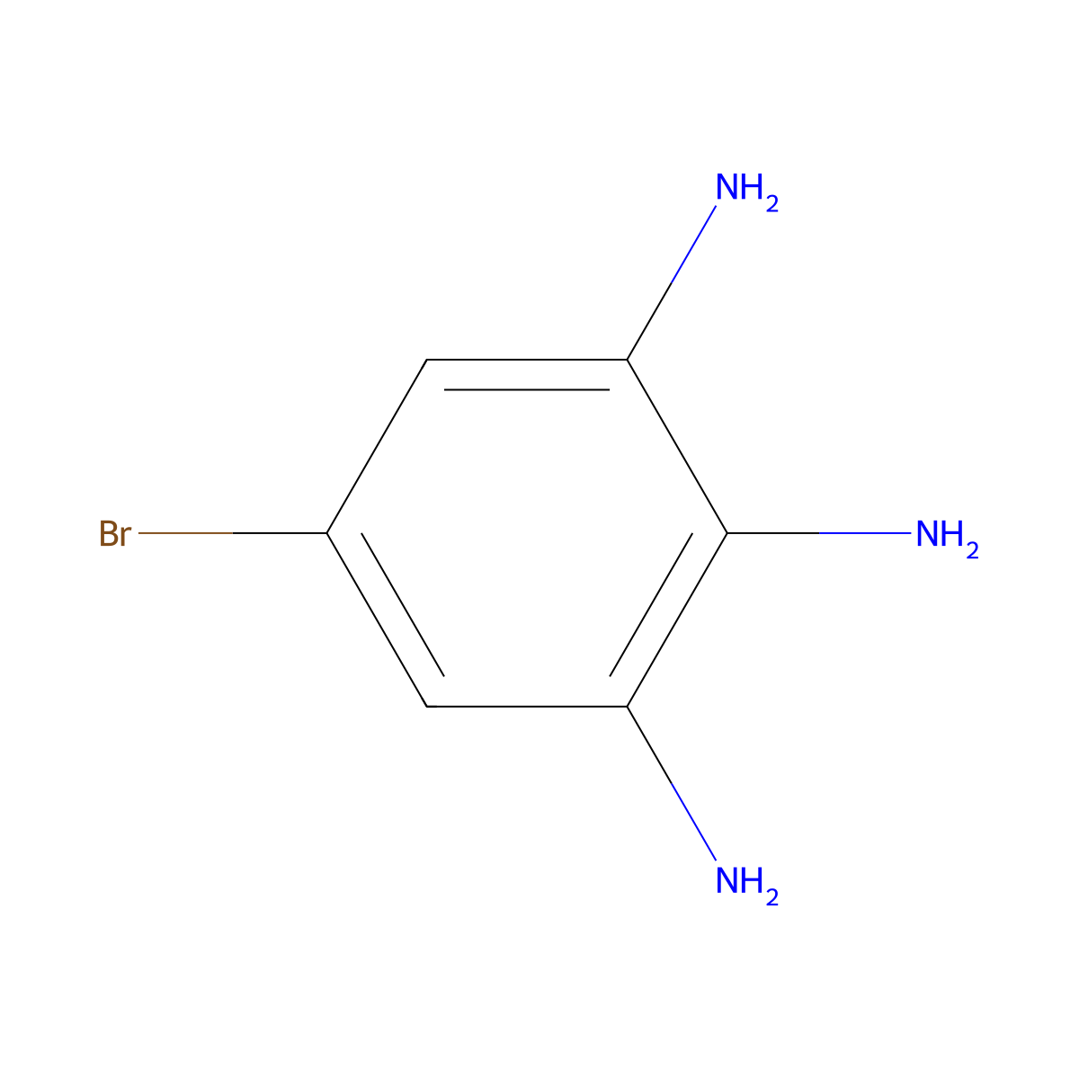 5-Bromobenzene-1,2,3-triamine molecular structure, CAS 1121586-23-9