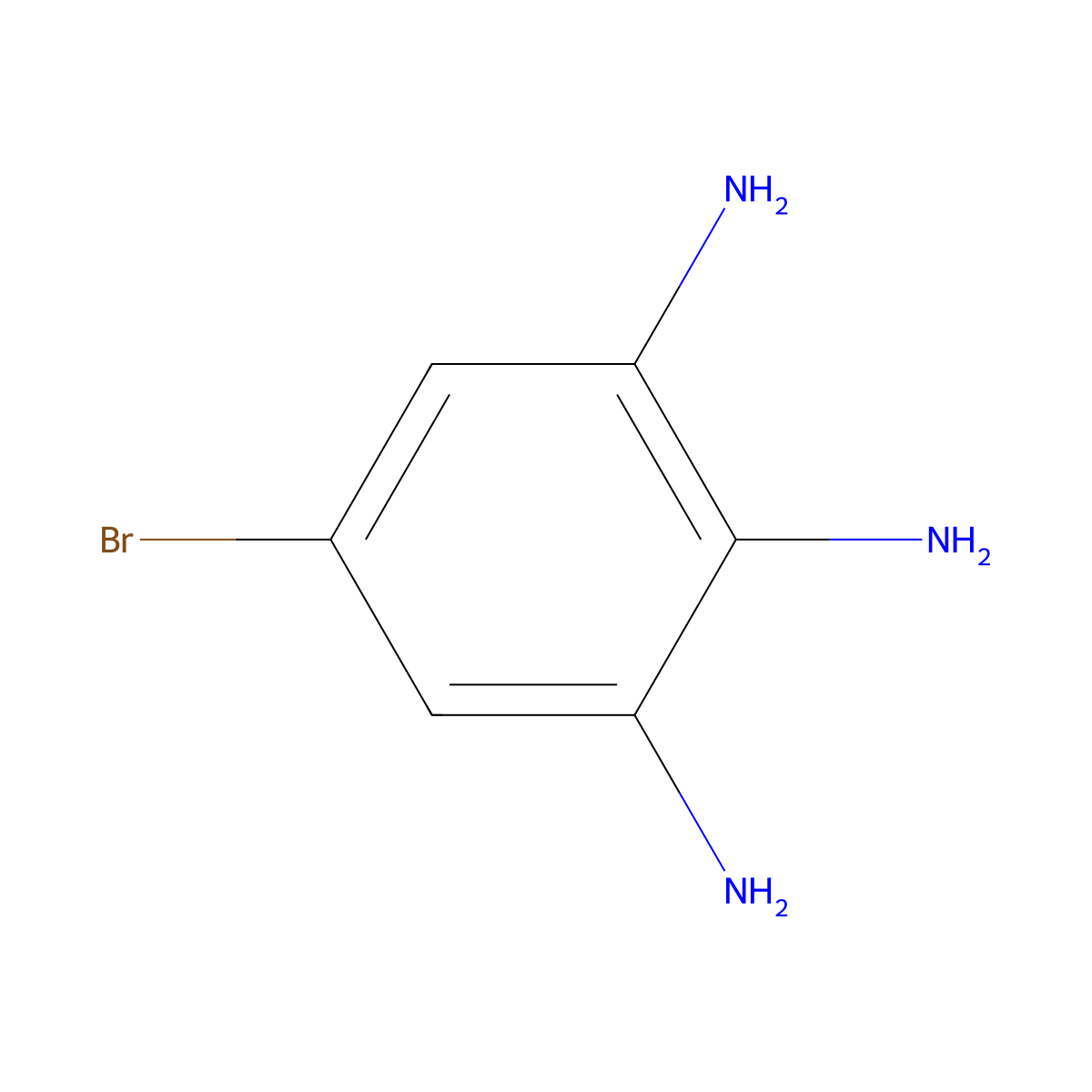 5-Bromobenzene-1,2,3-triamine molecular structure, CAS 1121586-23-9