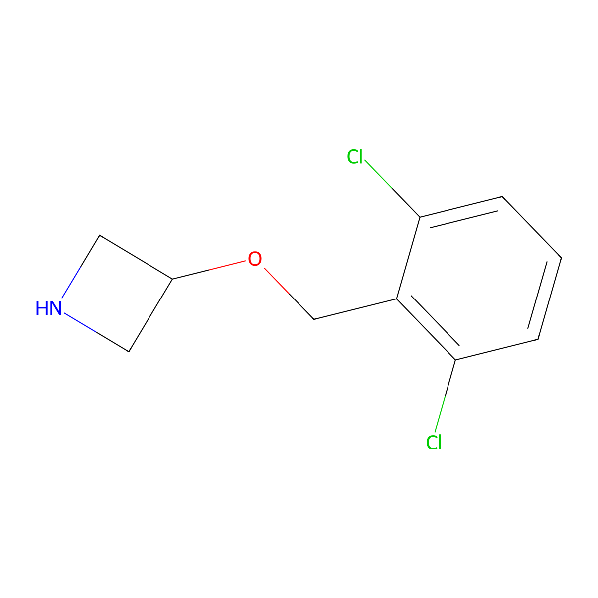 3-[(2,6-Dichlorophenyl)methoxy]azetidine molecular structure, CAS 1121586-62-6