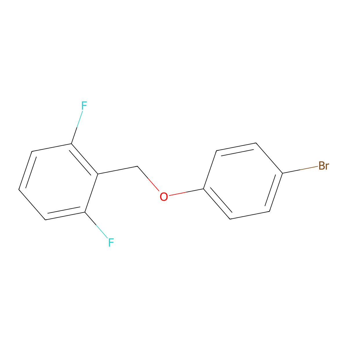 2-[(4-Bromophenoxy)methyl]-1,3-difluorobenzene molecular structure, CAS 1121593-18-7