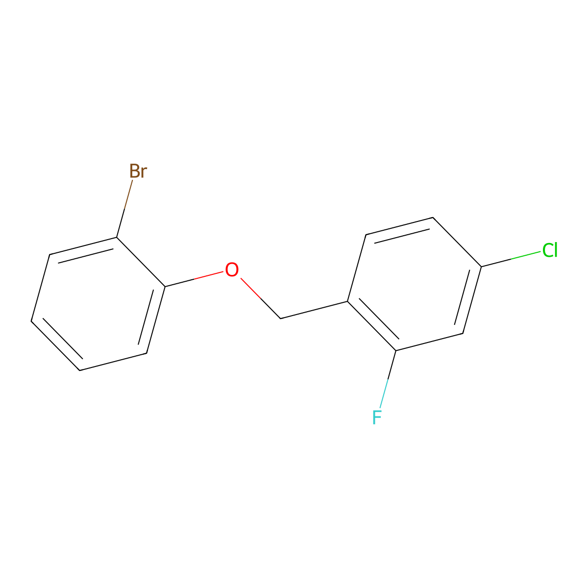 1-[(2-Bromophenoxy)methyl]-4-chloro-2-fluorobenzene molecular structure, CAS 1121604-63-4