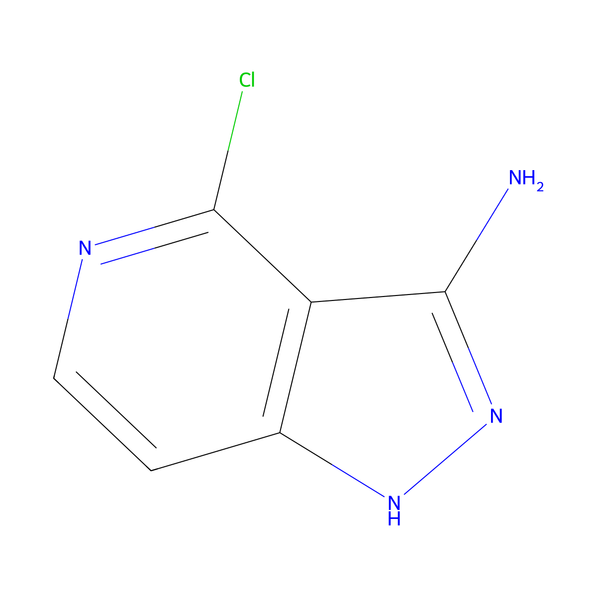 4-Chloro-1H-pyrazolo[4,3-c]pyridin-3-amine molecular structure, CAS 1121609-42-4