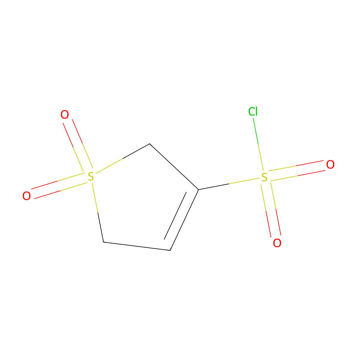 2,5-Dihydrothiophene-3-sulfonyl chloride 1,1-dioxide molecular structure, CAS 112161-61-2