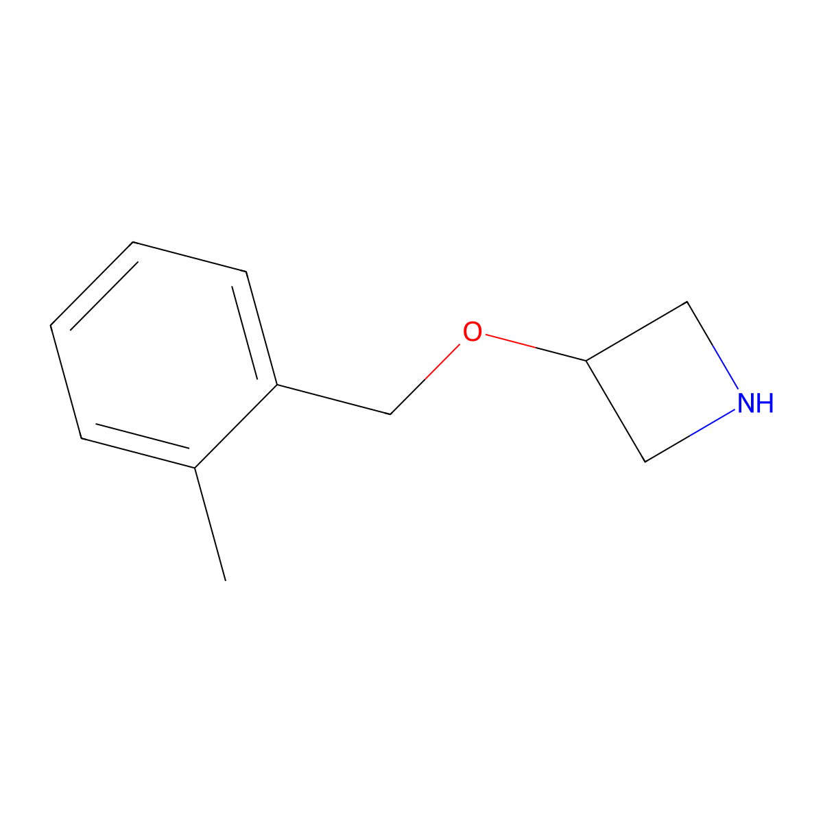 3-[(2-Methylbenzyl)oxy]azetidine molecular structure, CAS 1121612-93-8