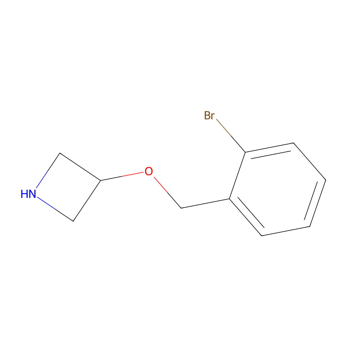3-[(2-Bromophenyl)methoxy]azetidine molecular structure, CAS 1121627-21-1