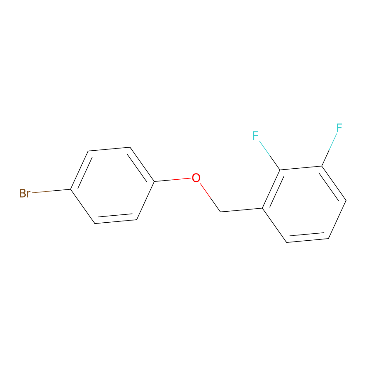 1-((4-Bromophenoxy)methyl)-2,3-difluorobenzene molecular structure, CAS 1121636-68-7