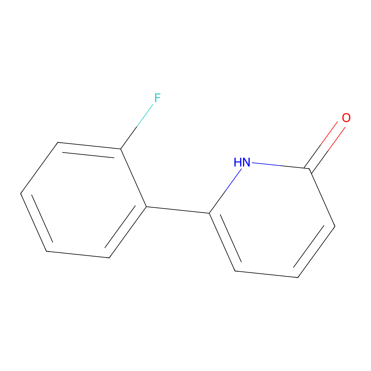 6-(2-Fluorophenyl)-2-hydroxypyridine molecular structure, CAS 1121639-84-6