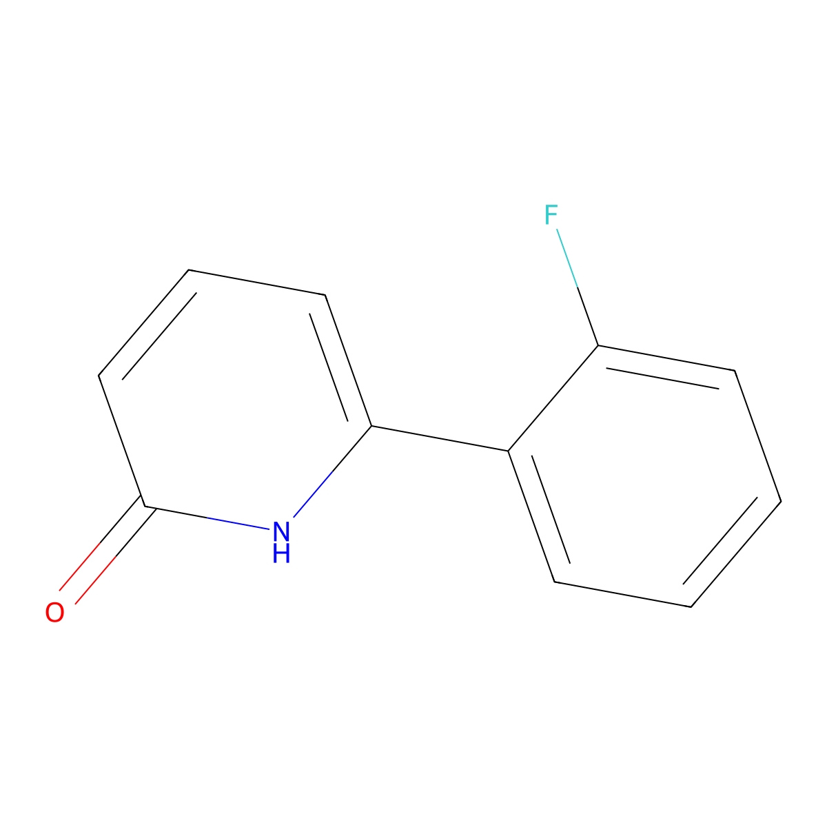 6-(2-Fluorophenyl)-2-hydroxypyridine molecular structure, CAS 1121639-84-6
