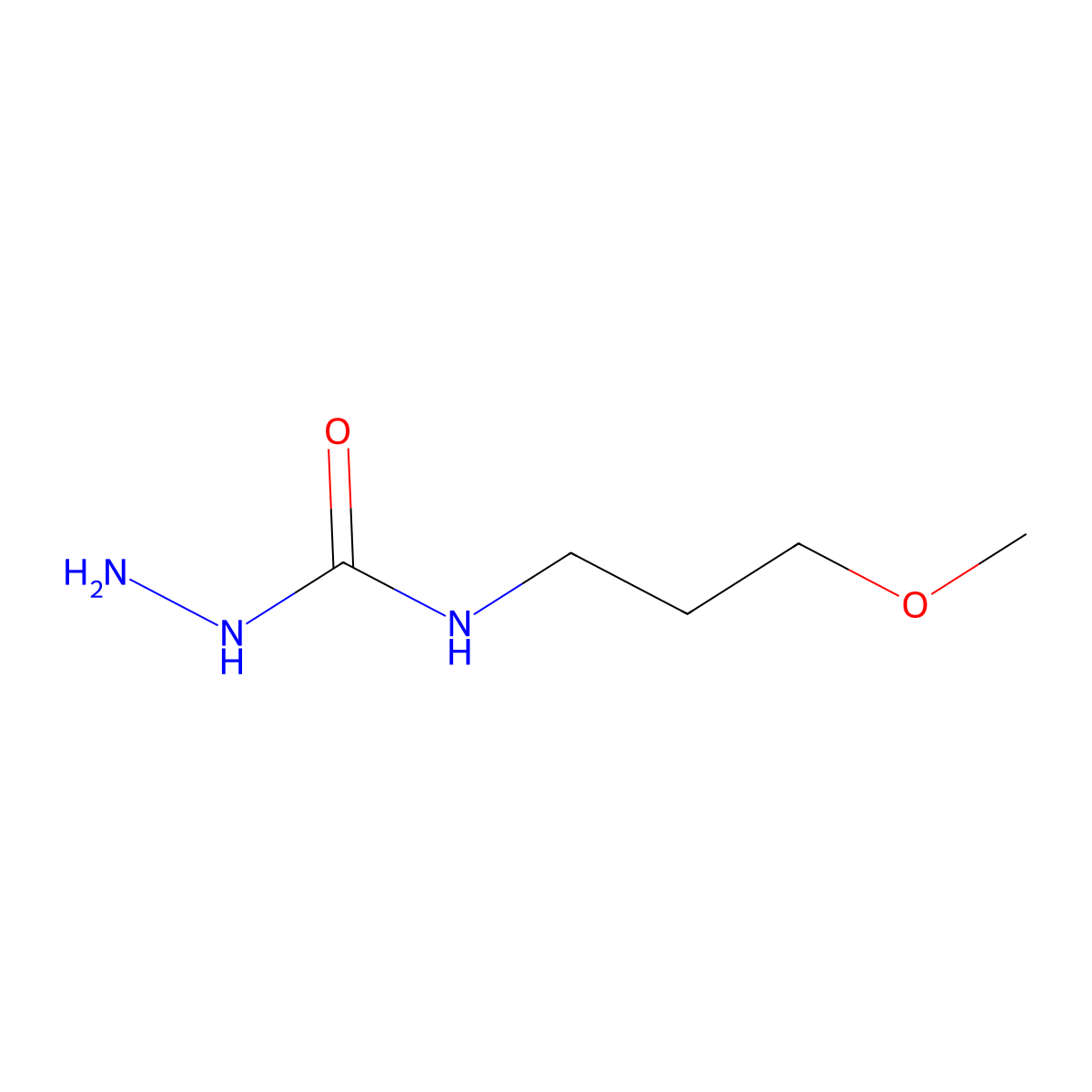 3-Amino-1-(3-methoxypropyl)urea molecular structure, CAS 1121640-30-9