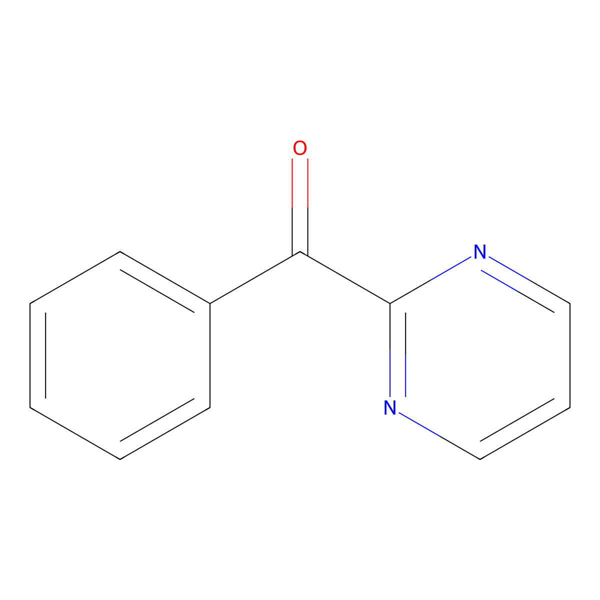 2-Benzoylpyrimidine molecular structure, CAS 112170-34-0