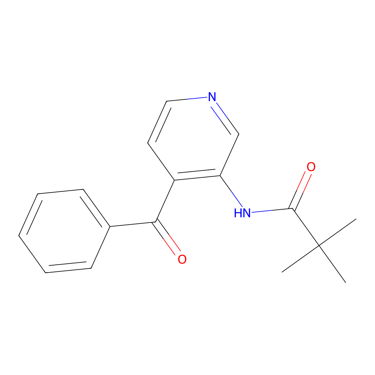 n-(4-Benzoylpyridin-3-yl)-2,2-dimethylpropanamide molecular structure, CAS 112175-38-9