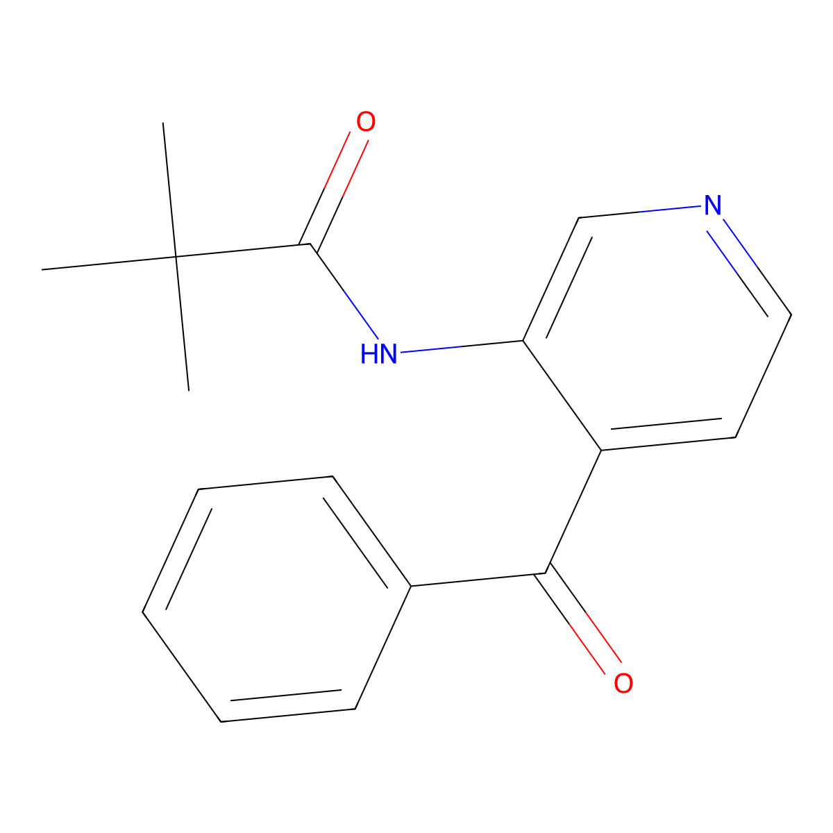 n-(4-Benzoylpyridin-3-yl)-2,2-dimethylpropanamide molecular structure, CAS 112175-38-9
