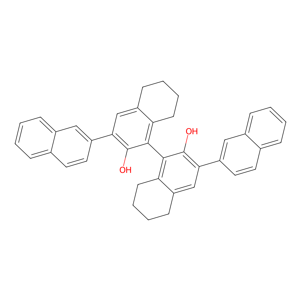 (R)-3,3'-Bis(2-naphthyl)-5,5',6,6',7,7',8,8'-octahydro-1,1'-bi-2,2'-naphthol molecular structure, CAS 1121764-48-4
