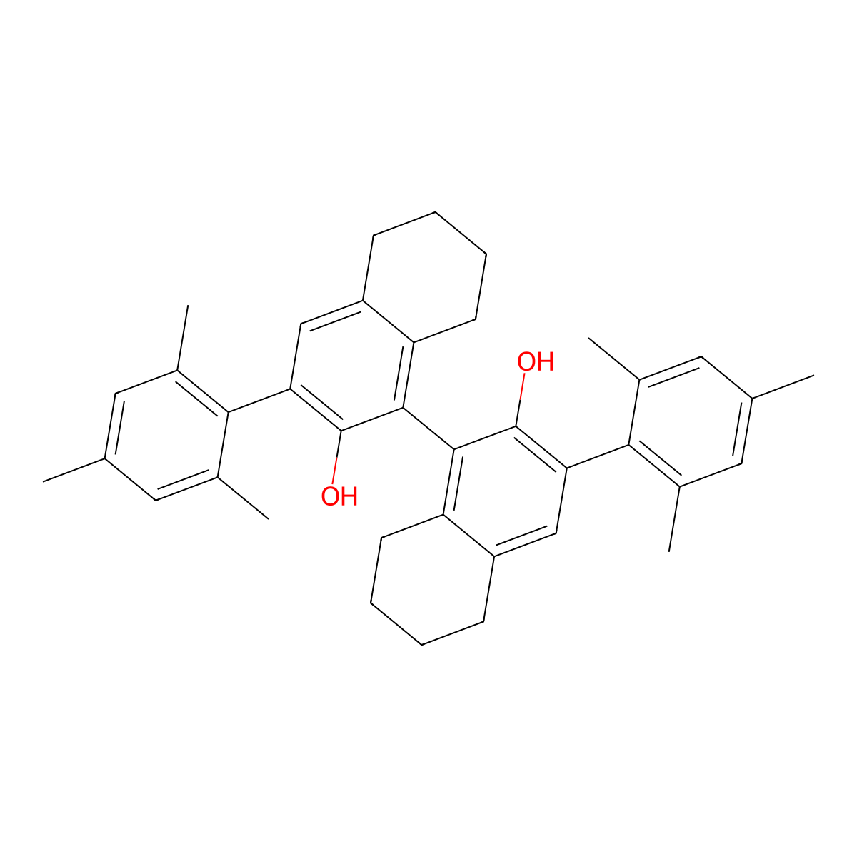 (R)-3,3'-Dimesityl-5,5',6,6',7,7',8,8'-octahydro-[1,1'-binaphthalene]-2,2'-diol molecular structure, CAS 1121764-50-8