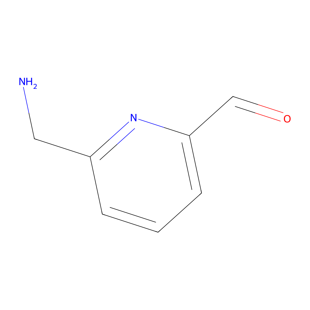6-(Aminomethyl)pyridine-2-carbaldehyde molecular structure, CAS 1121790-61-1