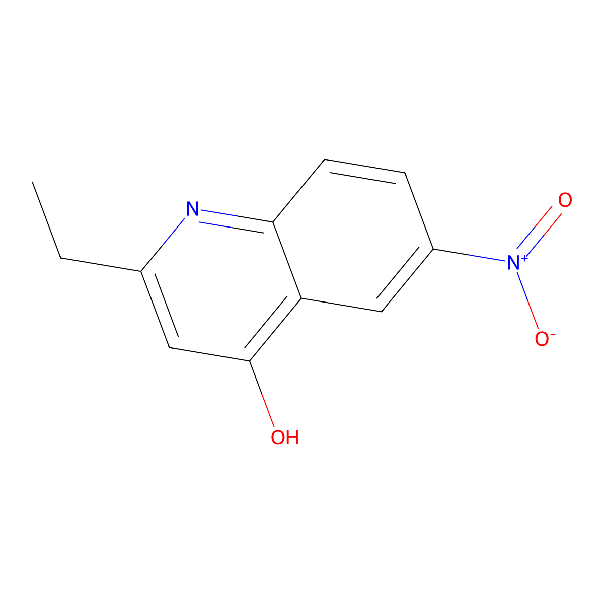 2-Ethyl-6-nitroquinolin-4(1H)-one molecular structure, CAS 112182-48-6