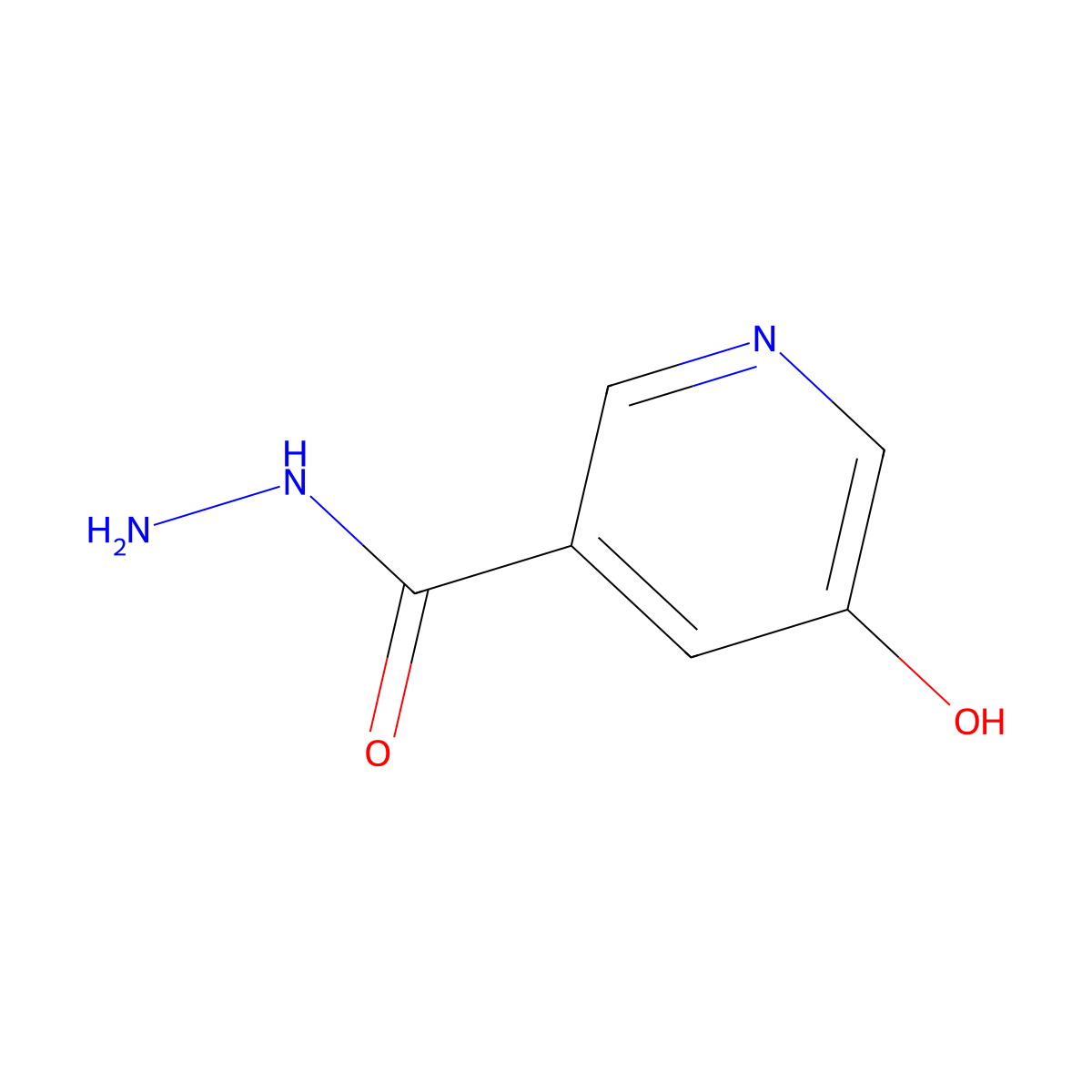 5-Hydroxynicotinohydrazide molecular structure, CAS 112193-39-2