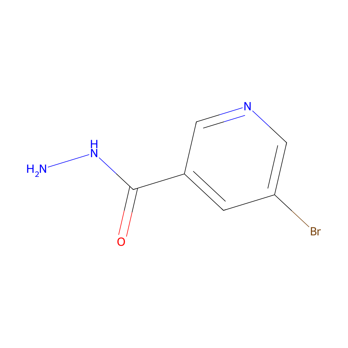 5-Bromonicotinohydrazide molecular structure, CAS 112193-41-6