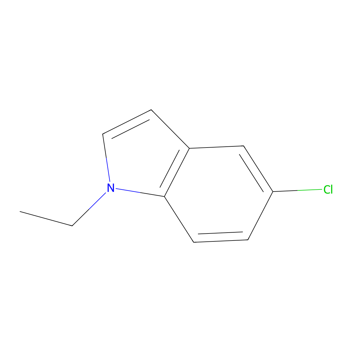 5-Chloro-1-ethyl-1H-indole molecular structure, CAS 112194-57-7