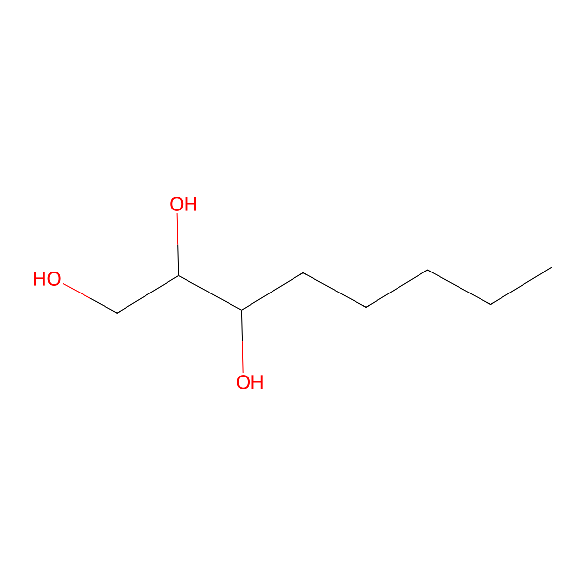 1,2,3-Octanetriol molecular structure, CAS 112196-85-7