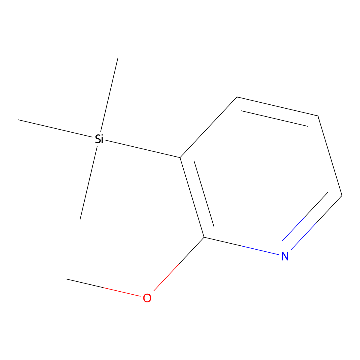 2-Methoxy-3-(trimethylsilyl)pyridine molecular structure, CAS 112197-01-0