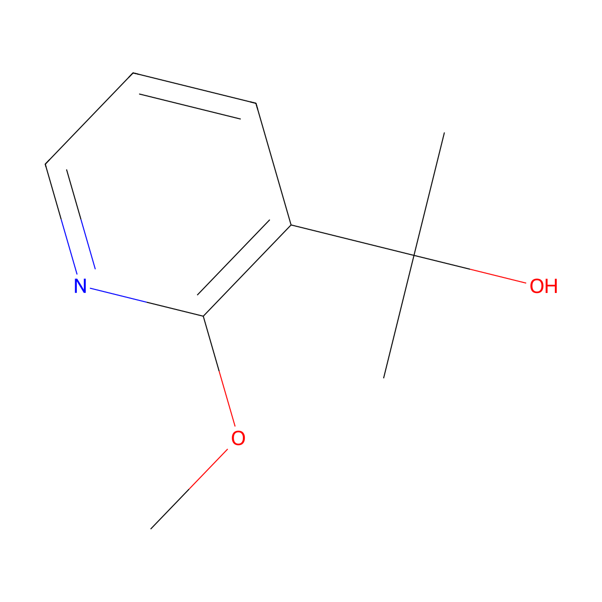 2-(2-Methoxypyridin-3-yl)propan-2-ol molecular structure, CAS 112197-03-2