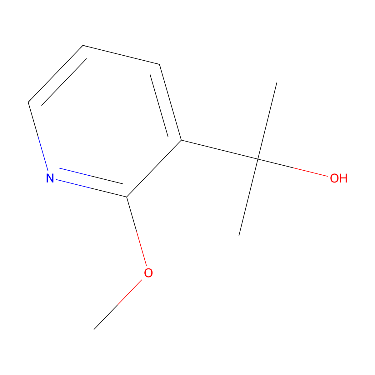 2-(2-Methoxypyridin-3-yl)propan-2-ol molecular structure, CAS 112197-03-2