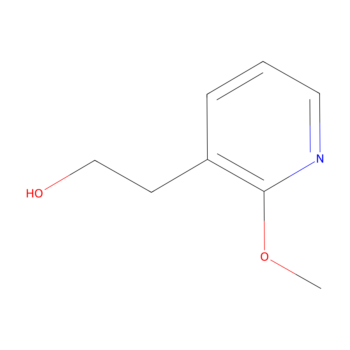 2-(2-Methoxy-3-pyridinyl)ethanol molecular structure, CAS 112197-14-5