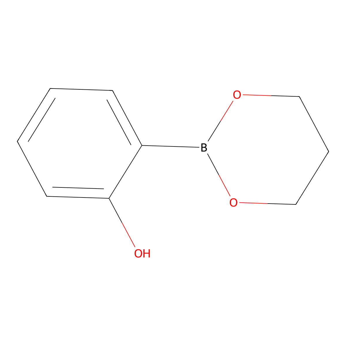 2-(1,3,2-Dioxaborinan-2-yl)phenol molecular structure, CAS 1121972-00-6