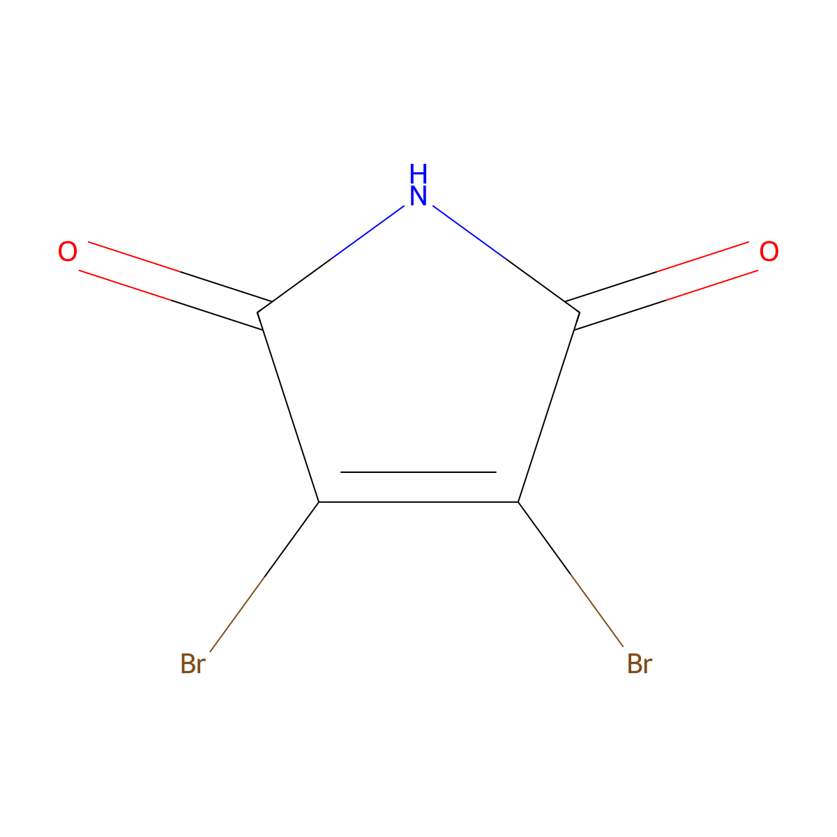Dibromomaleimide molecular structure, CAS 1122-10-7