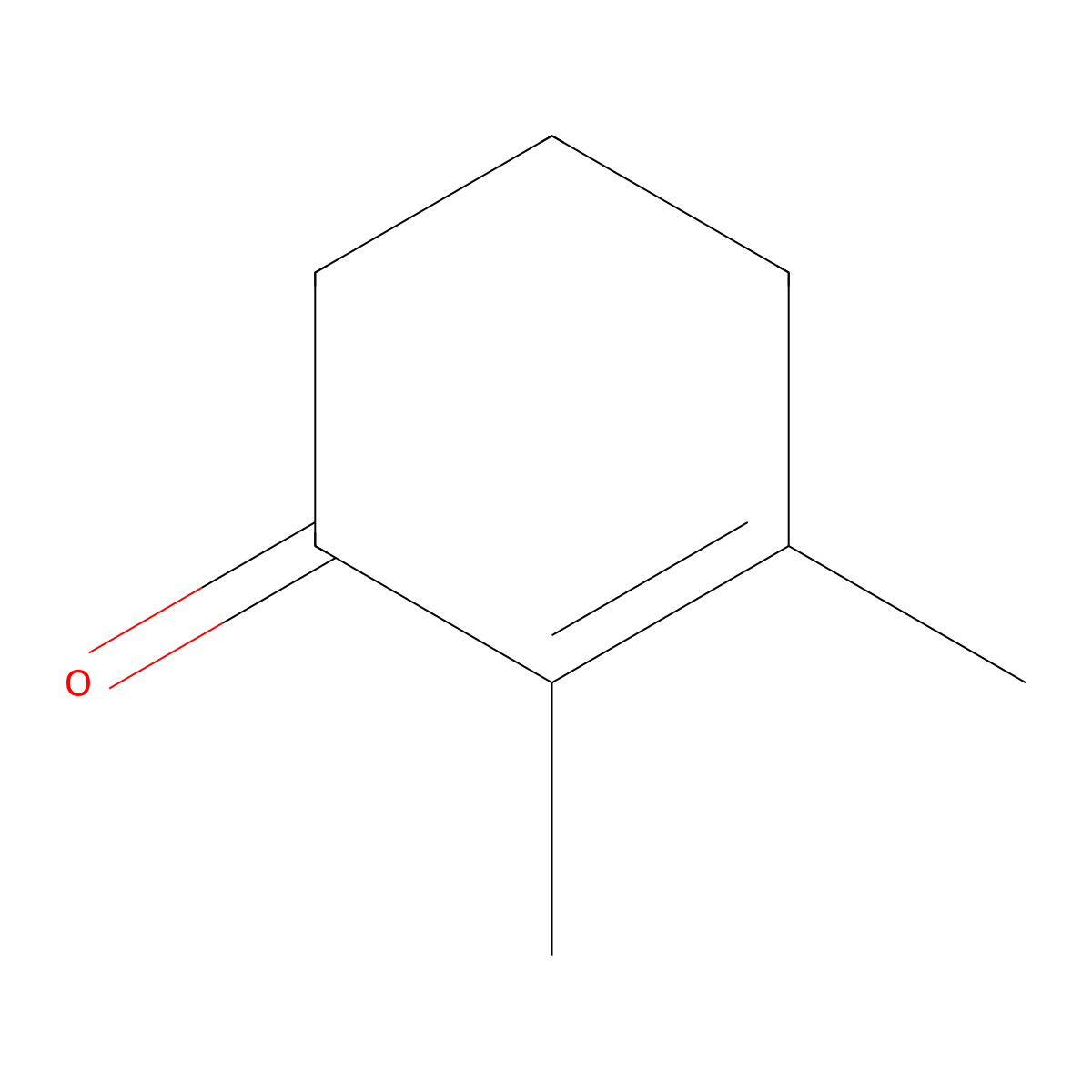 2,3-Dimethyl-2-cyclohexen-1-one molecular structure, CAS 1122-20-9
