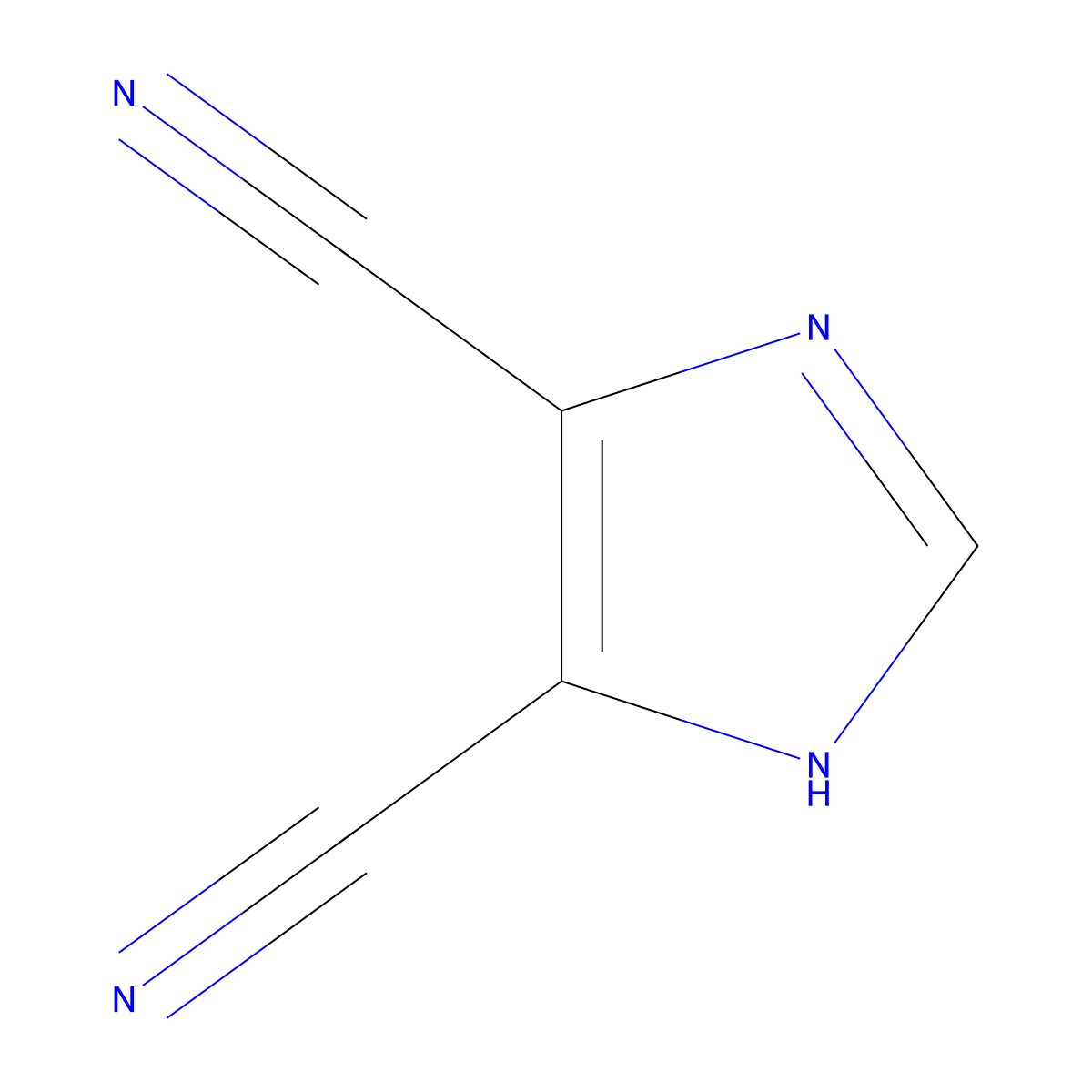 4,5-Dicyanoimidazole molecular structure, CAS 1122-28-7