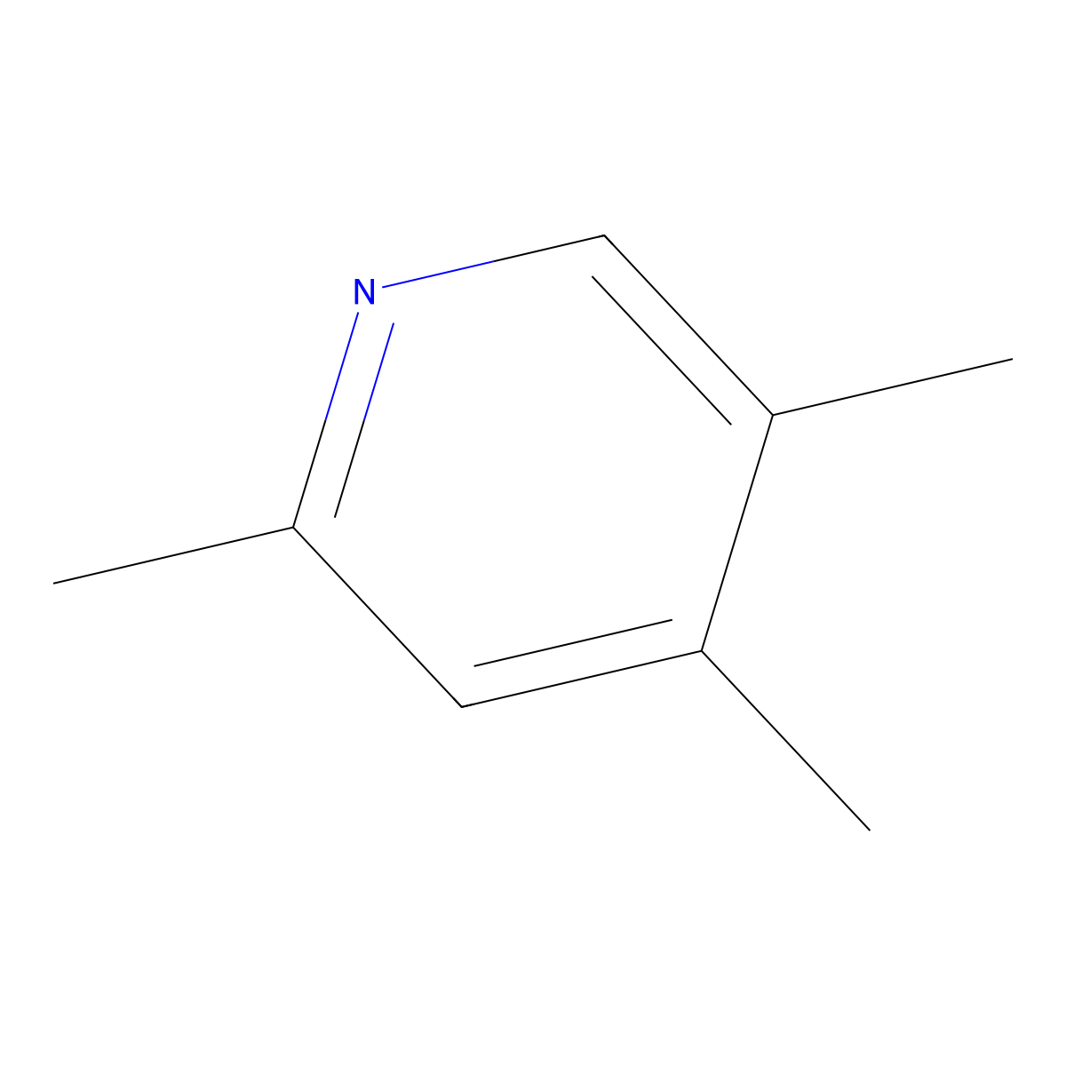 2,4,5-Trimethylpyridine molecular structure, CAS 1122-39-0