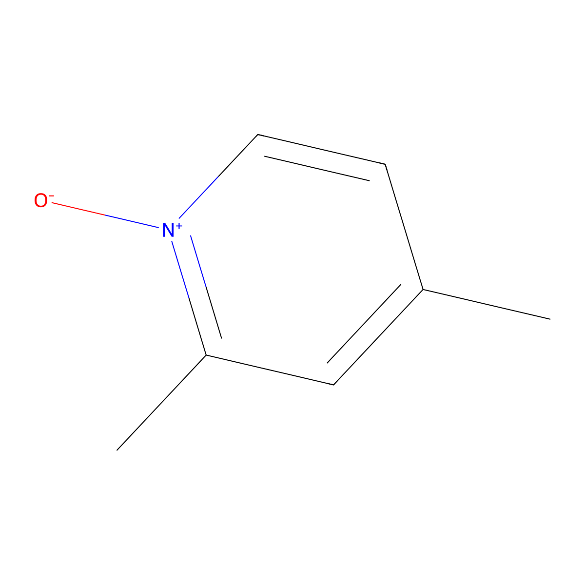 2,4-Dimethylpyridine 1-oxide molecular structure, CAS 1122-45-8