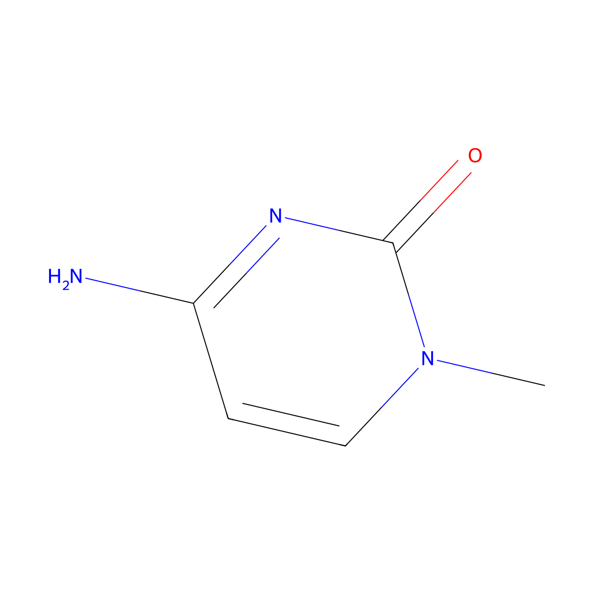 1-Methylcytosine molecular structure, CAS 1122-47-0