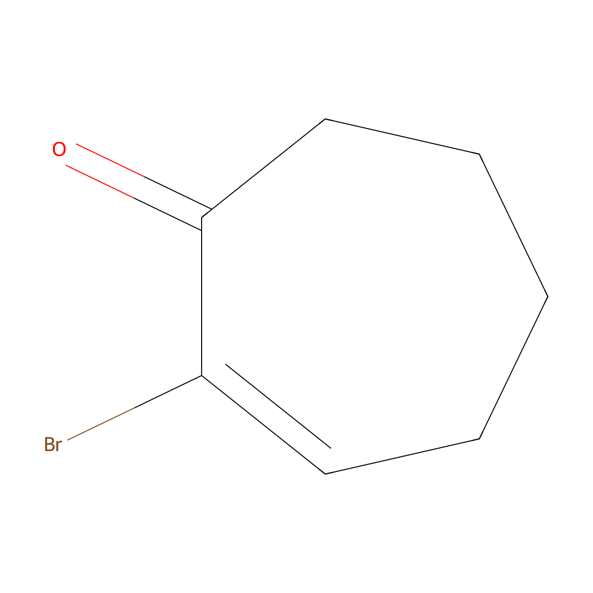 2-Bromo-2-cyclohepten-1-one molecular structure, CAS 1122-49-2