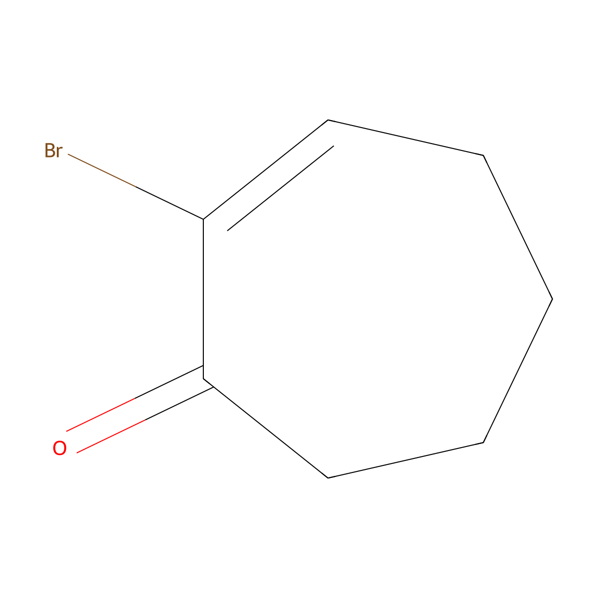 2-Bromo-2-cyclohepten-1-one molecular structure, CAS 1122-49-2