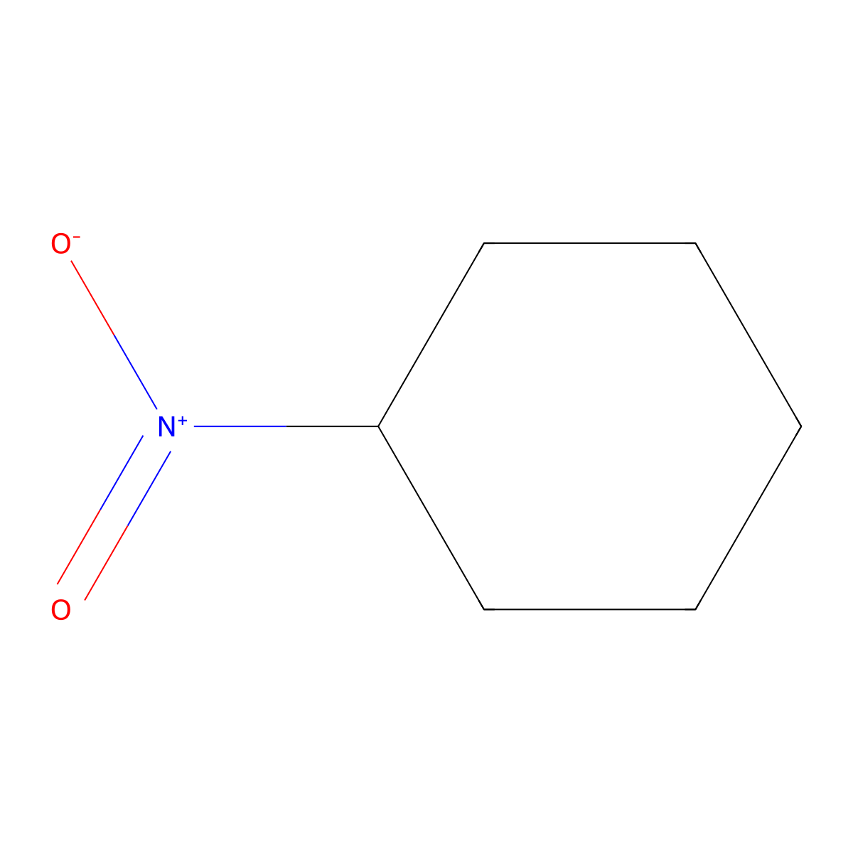 Nitrocyclohexane molecular structure, CAS 1122-60-7