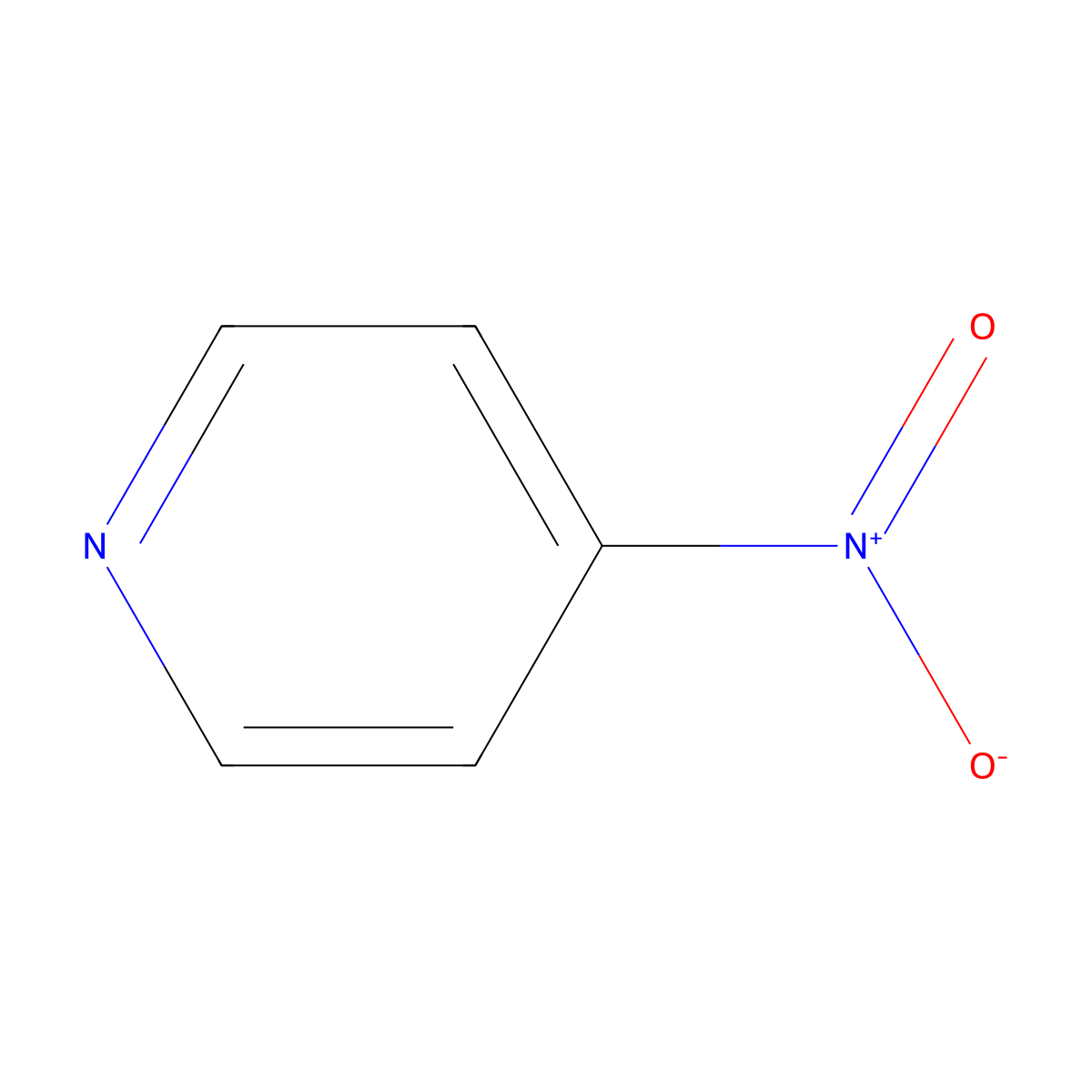 4-Nitropyridine molecular structure, CAS 1122-61-8