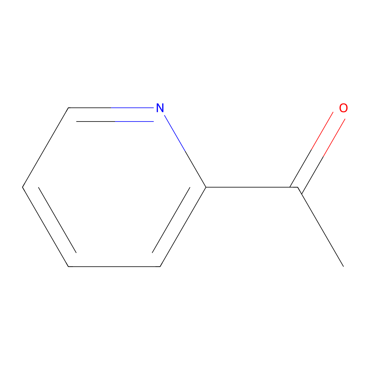 2-Acetylpyridine molecular structure, CAS 1122-62-9