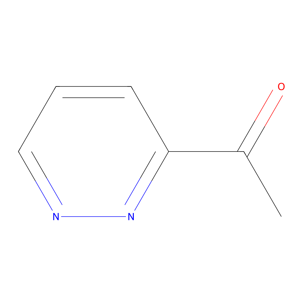 1-(Pyridazin-3-yl)ethan-1-one molecular structure, CAS 1122-63-0