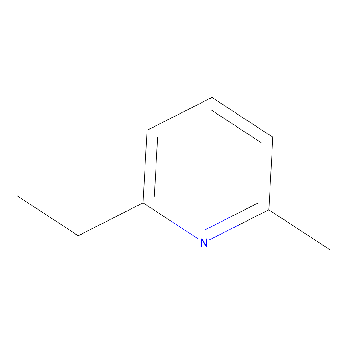 6-Ethyl-2-picoline molecular structure, CAS 1122-69-6