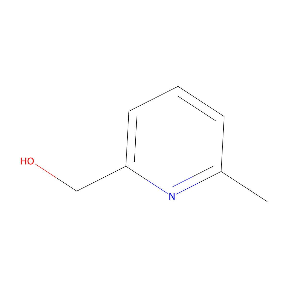 6-Methyl-2-pyridylmethanol molecular structure, CAS 1122-71-0
