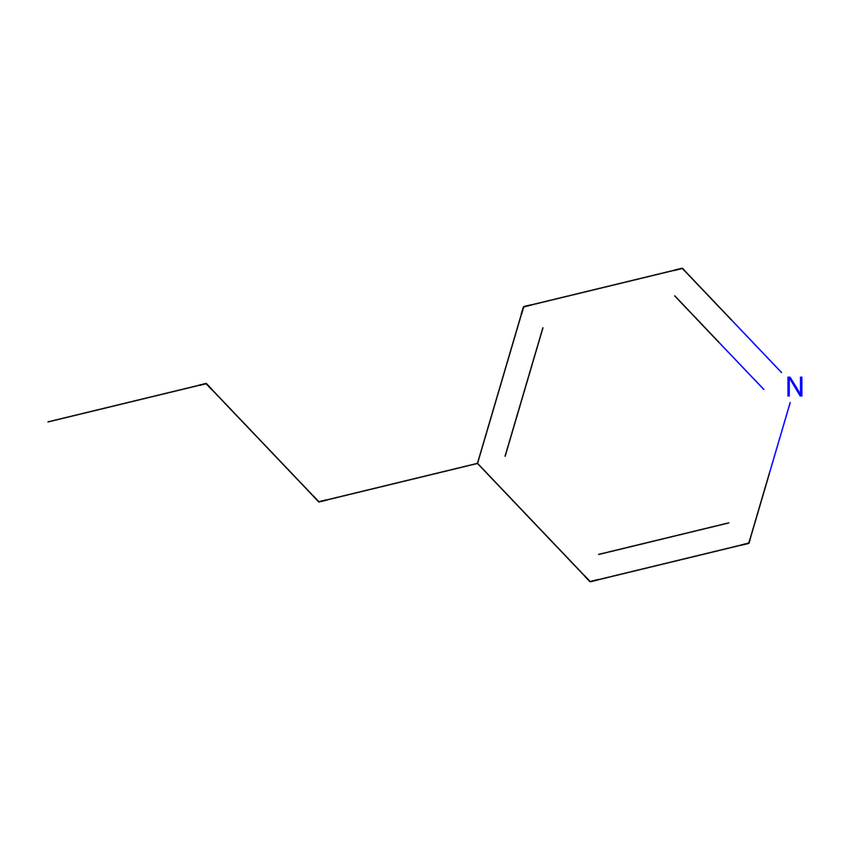 4-Propylpyridine molecular structure, CAS 1122-81-2
