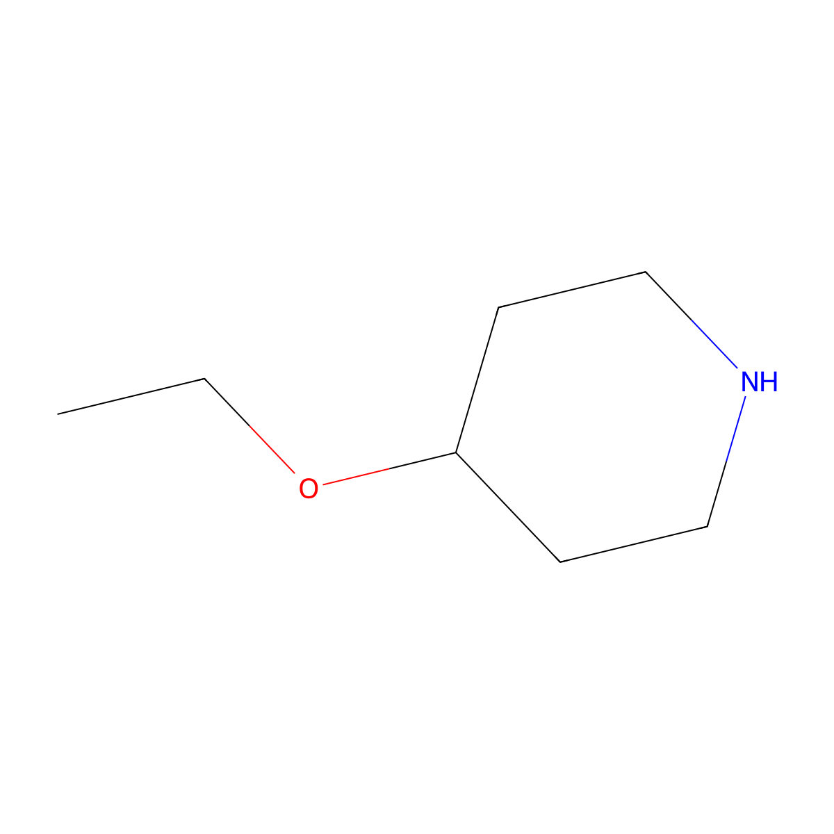 4-Ethoxypiperidine molecular structure, CAS 1122-86-7