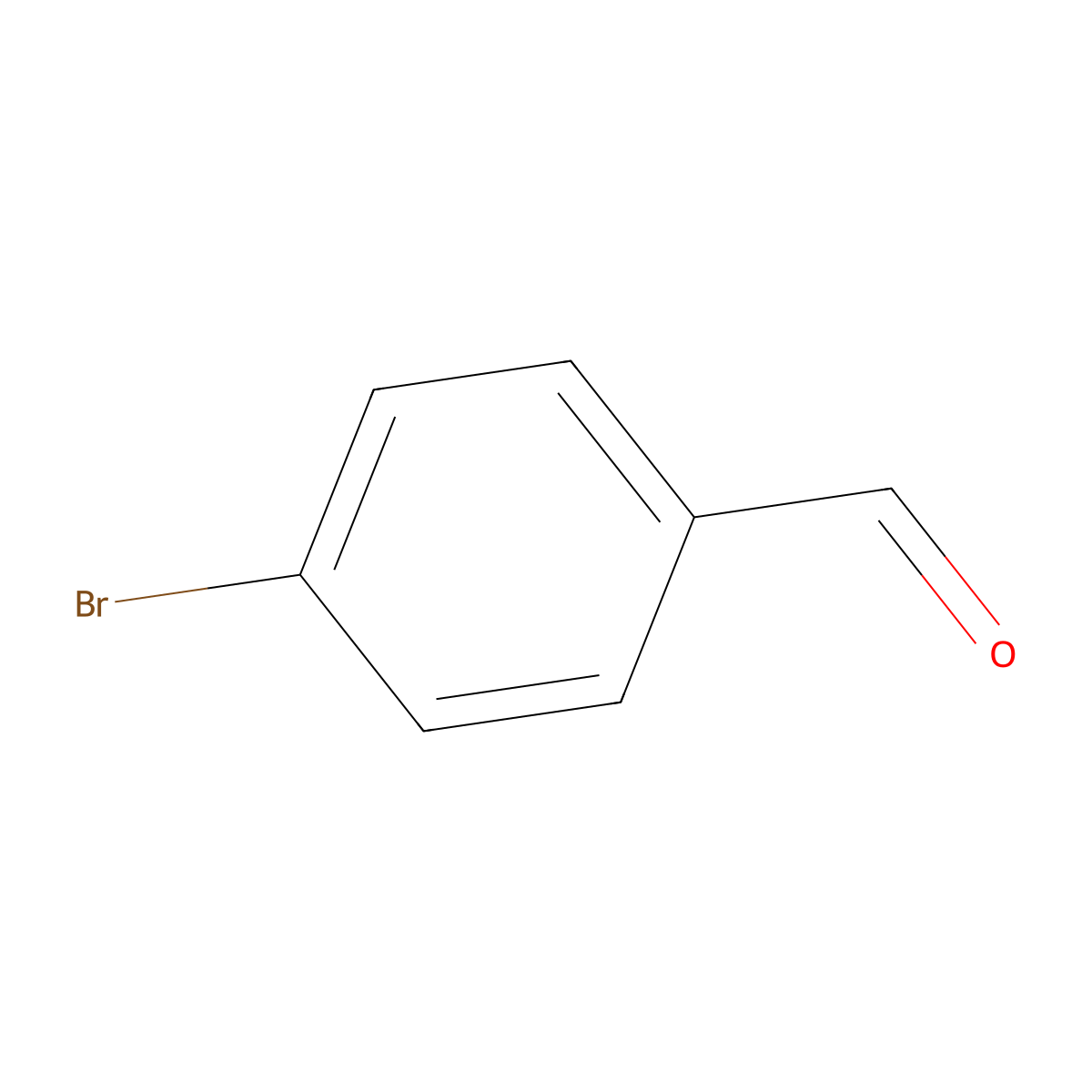 4-Bromobenzaldehyde molecular structure, CAS 1122-91-4