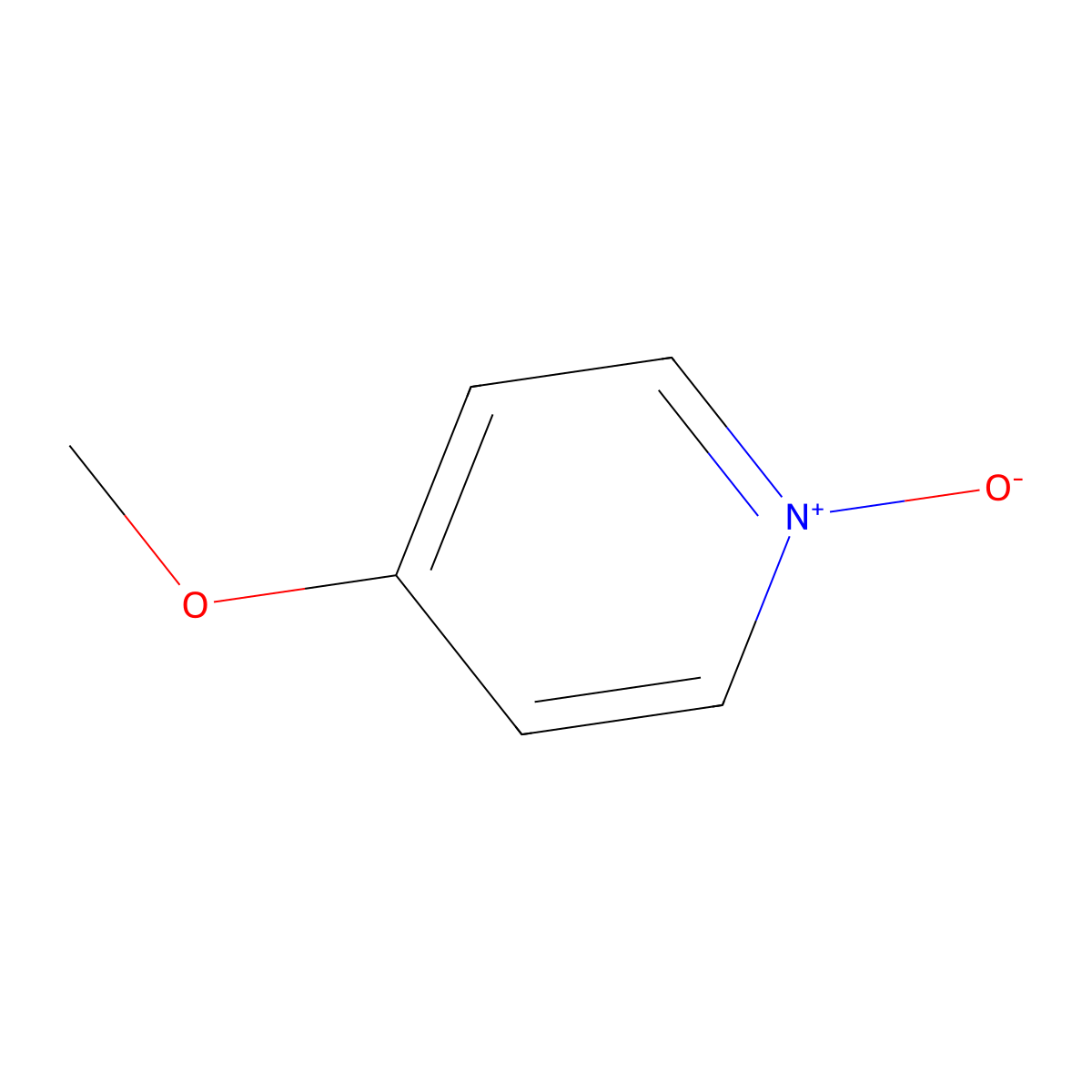 4-Methoxypyridine N-oxide molecular structure, CAS 1122-96-9