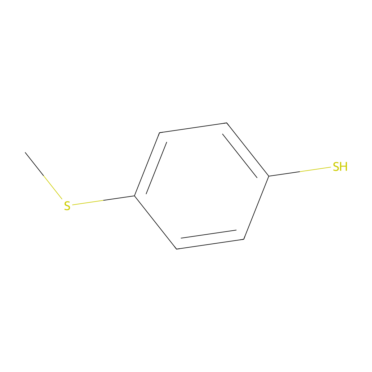 4-(Methylsulfanyl)thiophenol molecular structure, CAS 1122-97-0