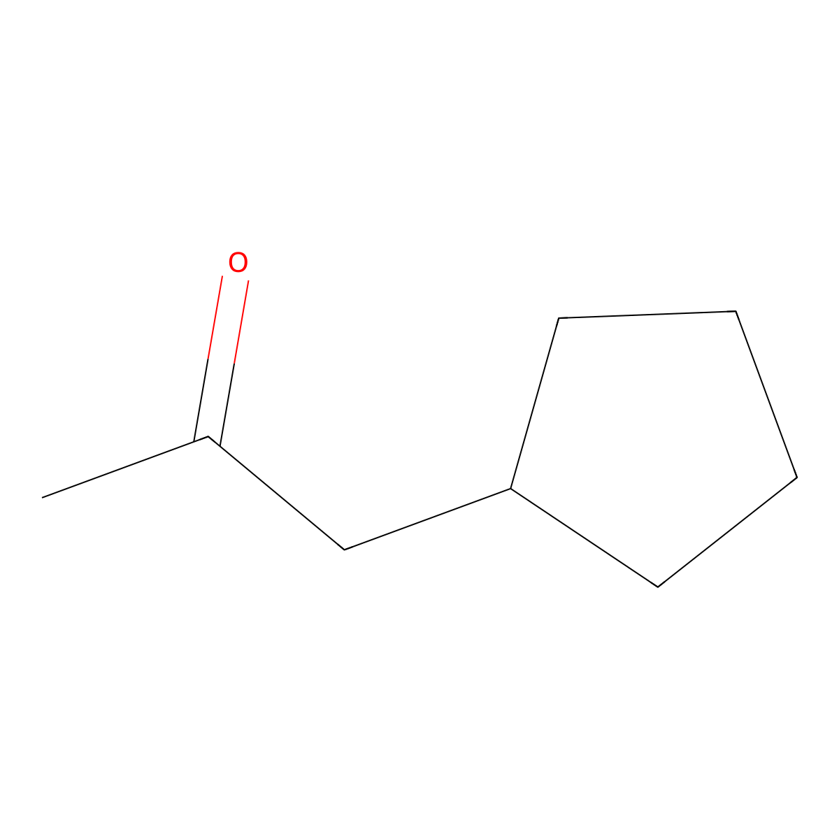 2-Propanone, 1-cyclopentyl- molecular structure, CAS 1122-98-1